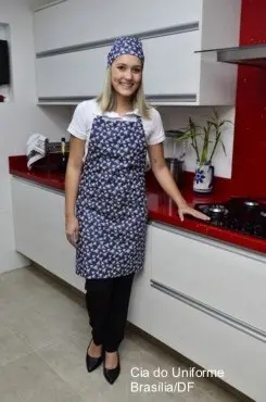 Avental tradicional para cozinha